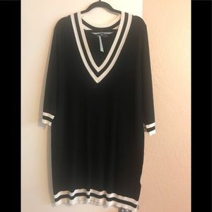 Forever 21 Plus Black and White Sweater Dress